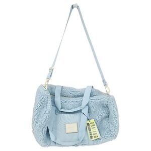 Herschel Sutton Mid Duffle OS Women Baby Blue Sherpa Travel Bag Insulated NEW